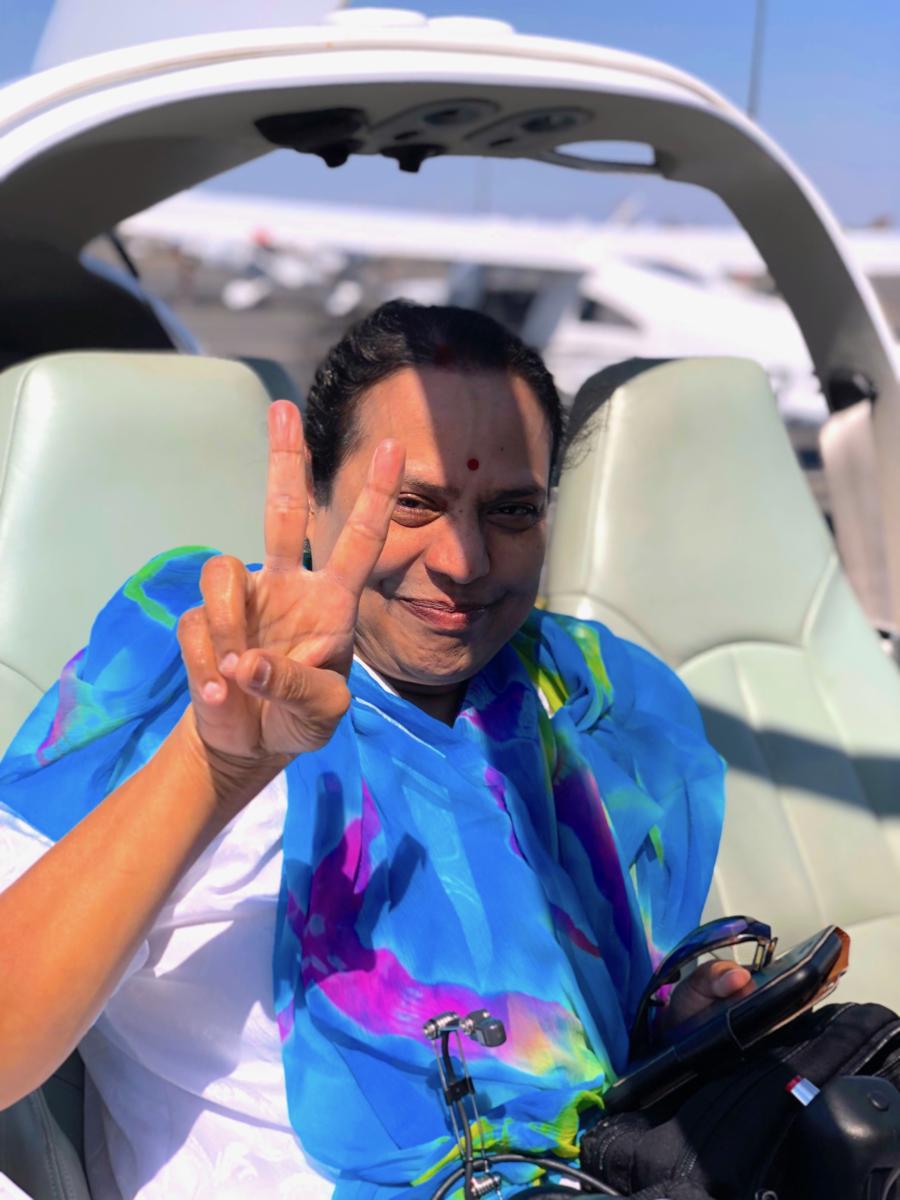 PA with Peace Sign