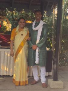 Arhant Family at a Family Wedding in Bangalore, India on Feb 25th, 2018