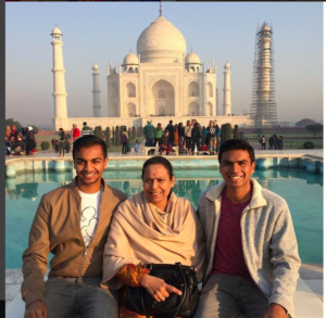 Arhant Family At Taj Mahal